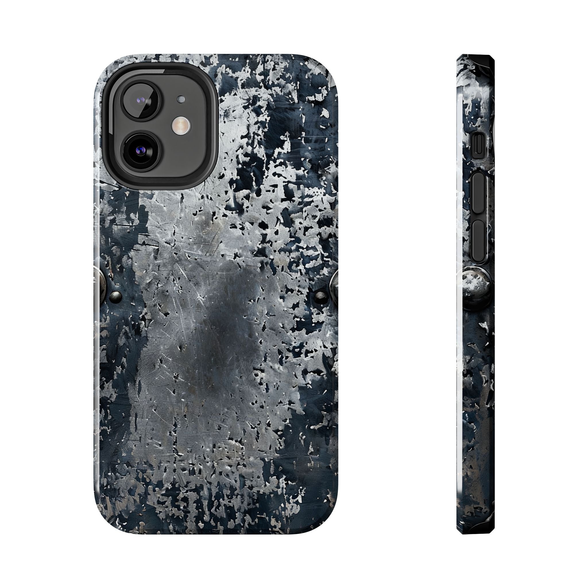 Rugged Distressed Metal Phone Case — Industrial Grunge iPhone Cover