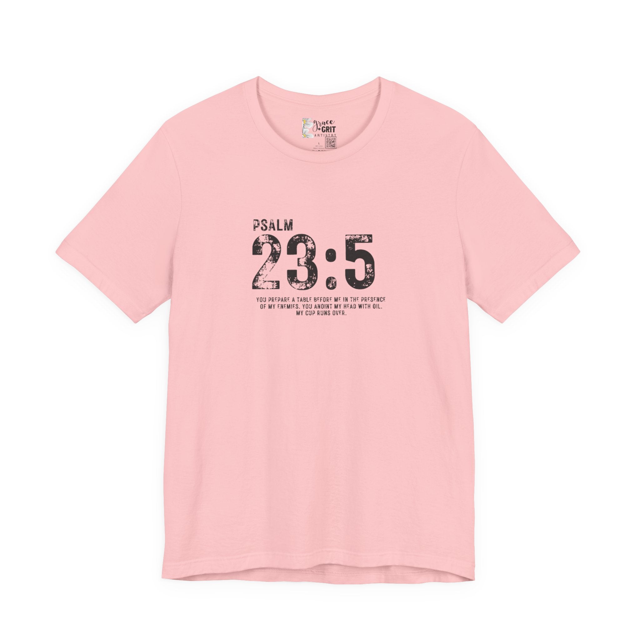 Psalm 23:5 T‑Shirt — Christian Inspirational Scripture Tee