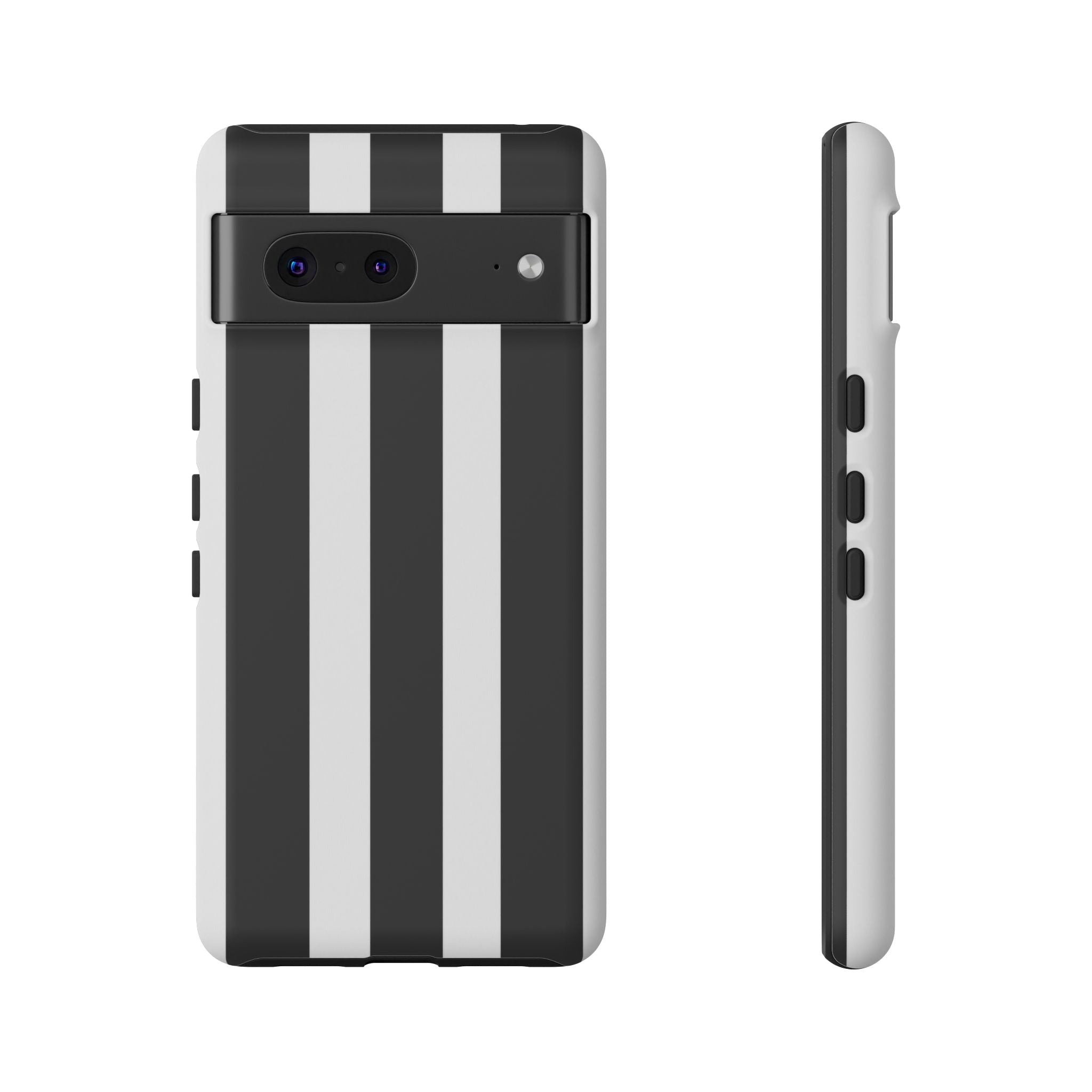 Black & White Vertical Stripe Phone Case — Tough Protective iPhone Cover