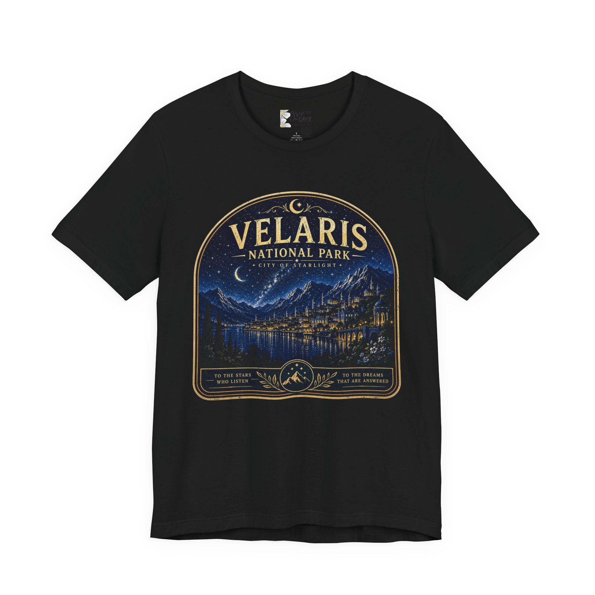 Velaris National Park Tee — Nighttime Cityscape Graphic Shirt