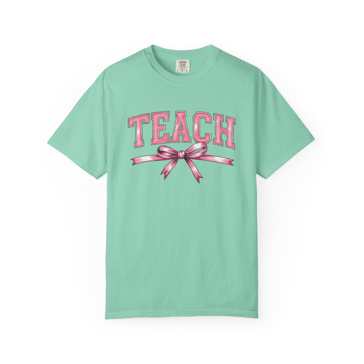 Teach Pink Bow Teacher T-Shirt