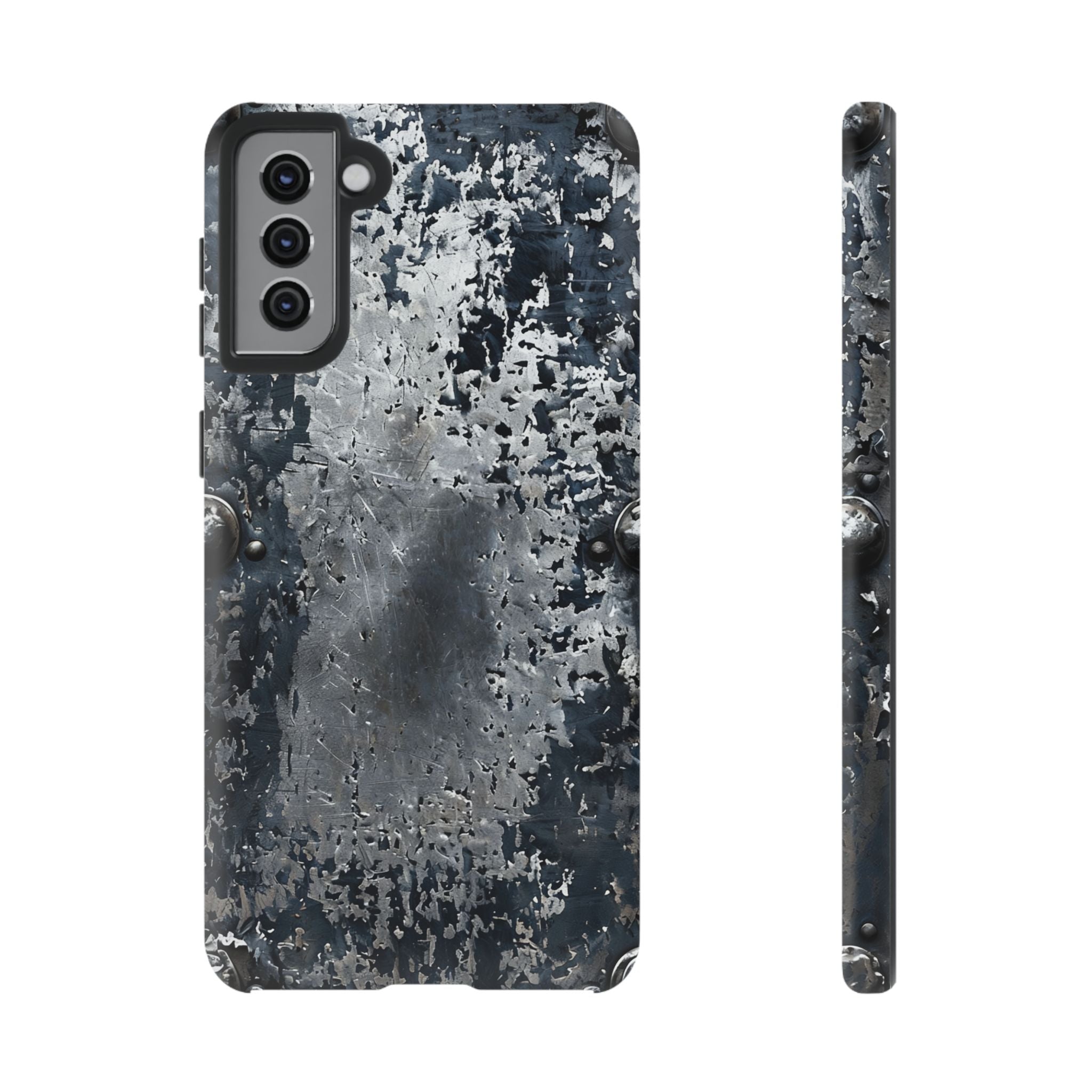 Rugged Rusted Metal Phone Case — Industrial Distressed Armor for iPhone