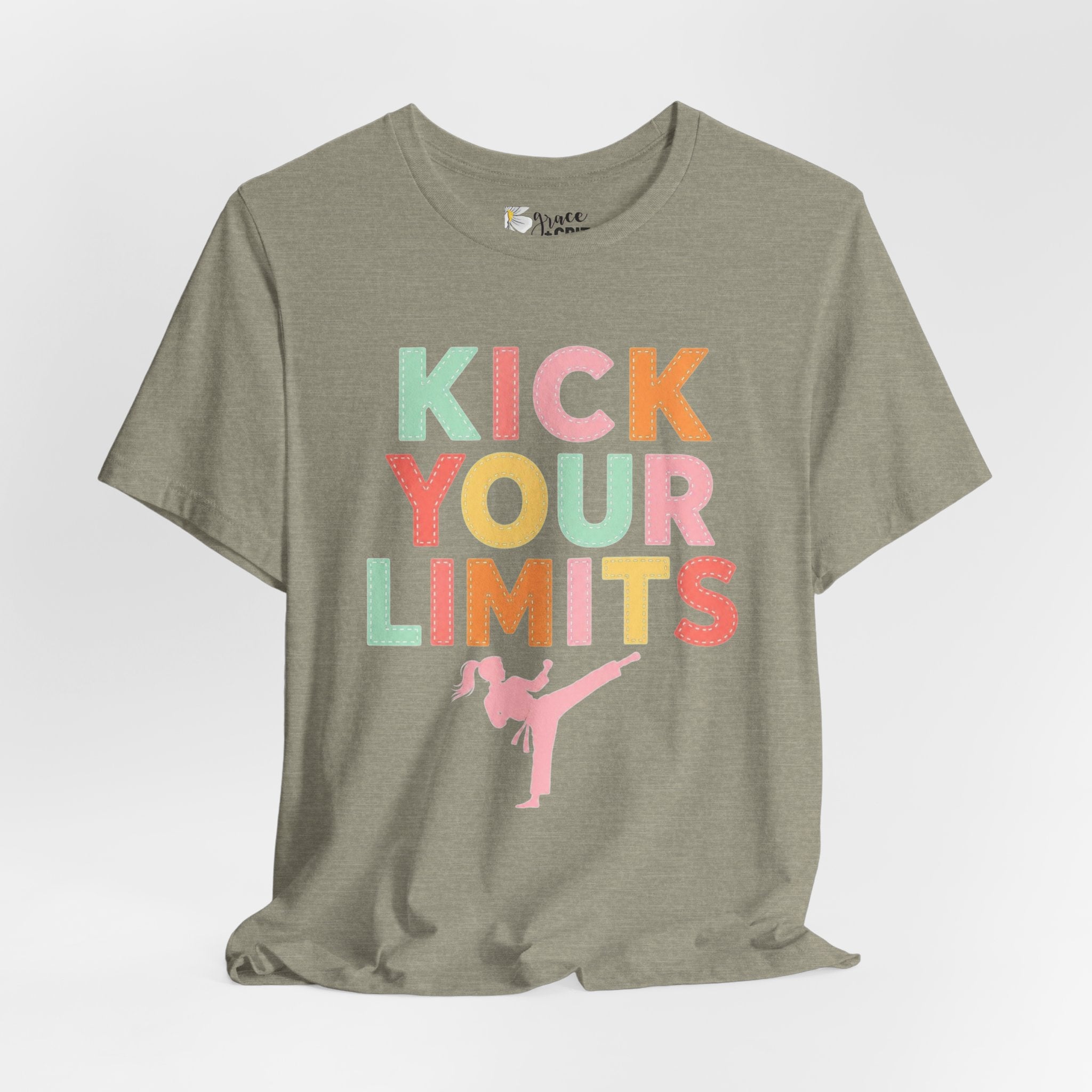 Kick Your Limits T-Shirt | Motivational Martial Arts Graphic Tee