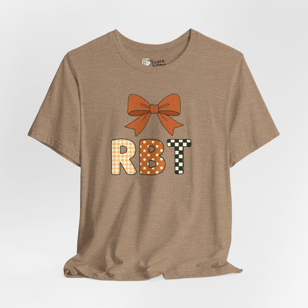 RBT Patch Letters Tee | Bow Monogram Shirt, Checkered & Gingham Initials