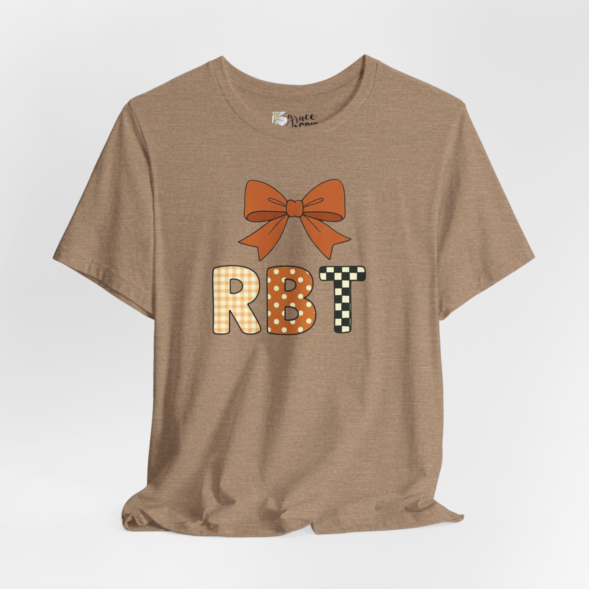 RBT Patch Letters Tee | Bow Monogram Shirt, Checkered & Gingham Initials