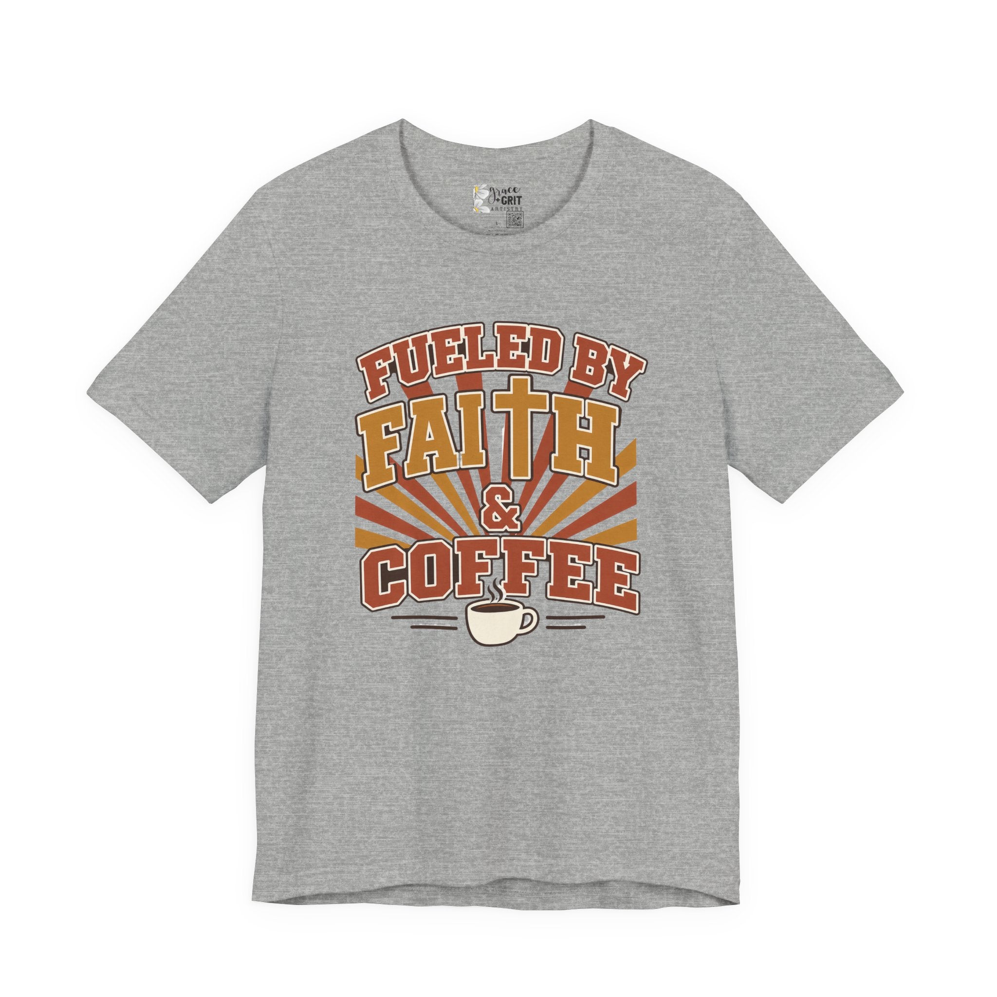 Fueled by Faith & Coffee T-Shirt — Christian Coffee Lovers Tee
