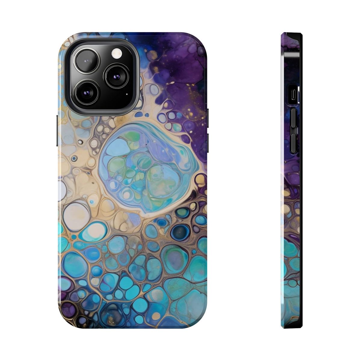 Abstract Ocean Bubble Tough Phone Case