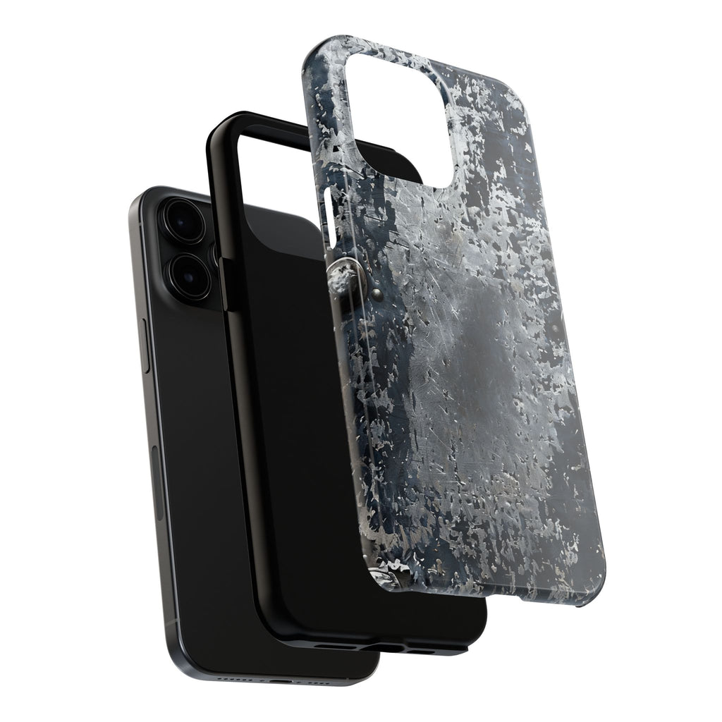 Rugged Distressed Metal Phone Case — Industrial Grunge iPhone Cover