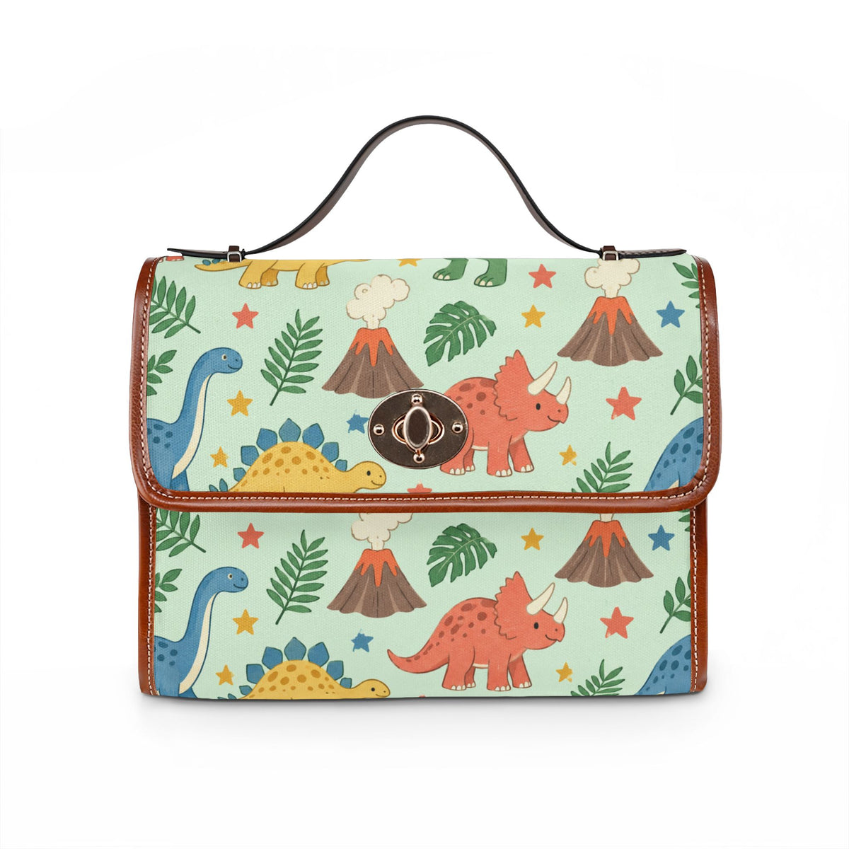 Dinosaur Adventure Canvas Crossbody Bag