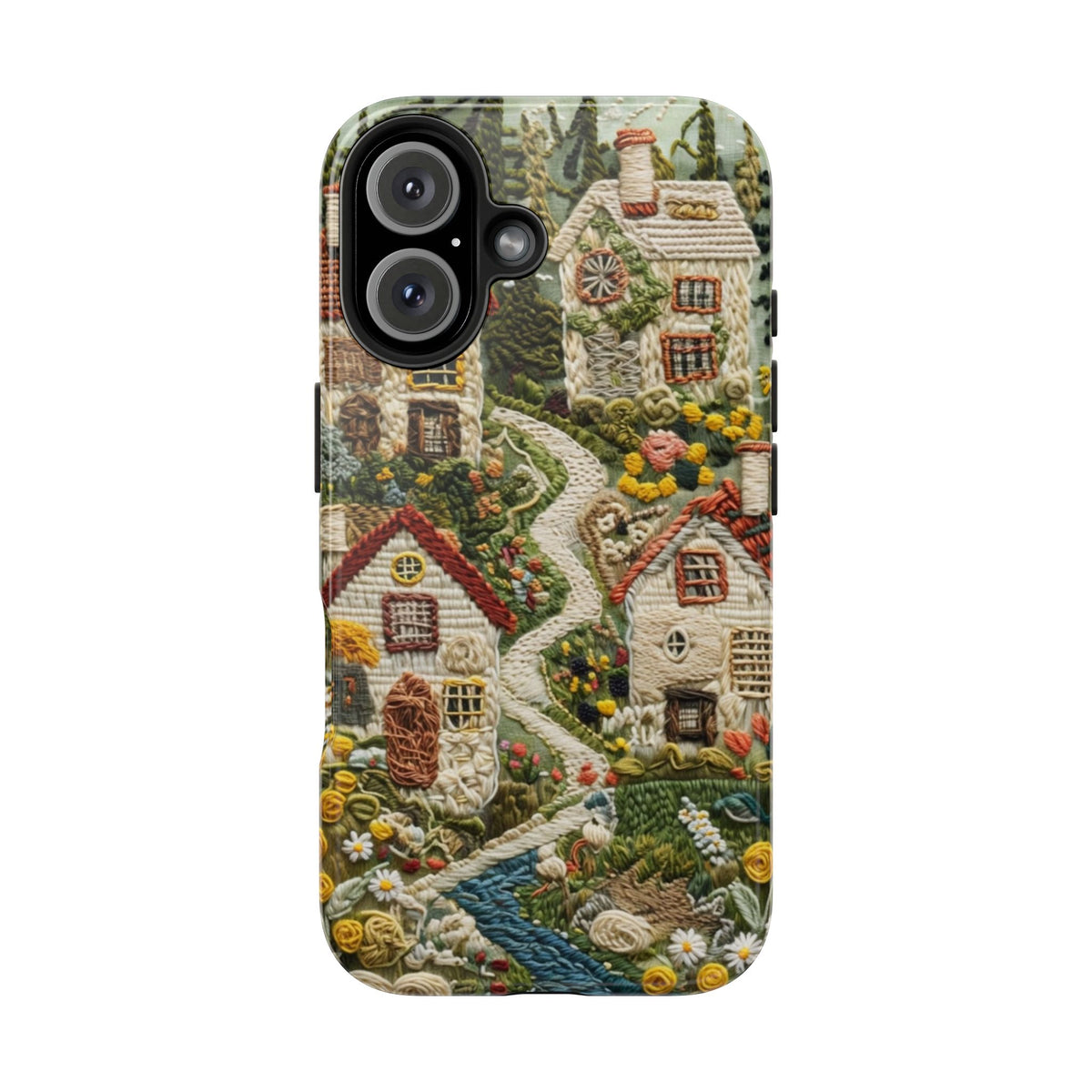 Cozy Cottagecore Village Tough Phone Case