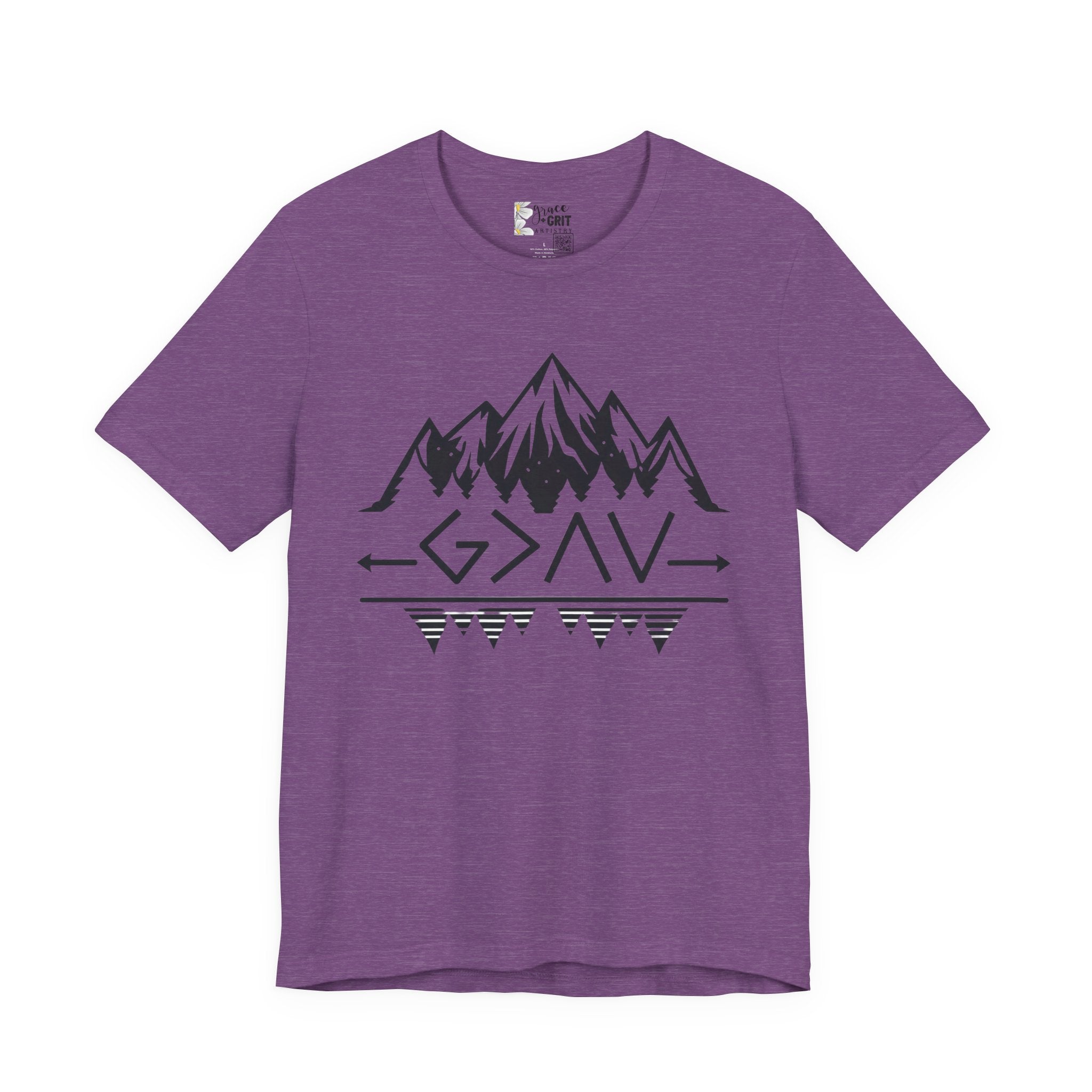 Mountain Camp Tee – Geometric Adventure Graphic T-Shirt