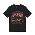 Hogwarts Highlands Graphic Tee — Sunset Castle Illustration T‑Shirt