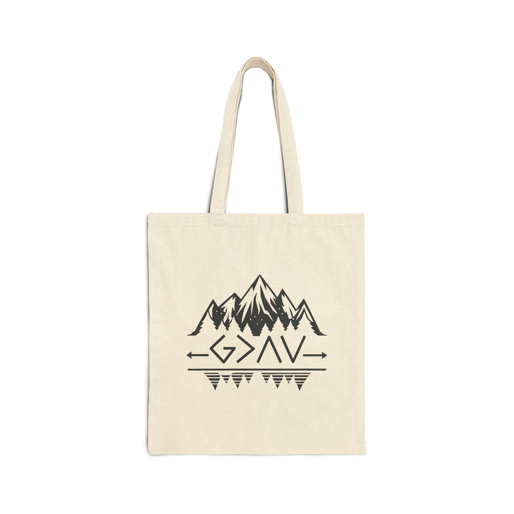 Tote Bag — Mountain Arrow Geometric Canvas Tote