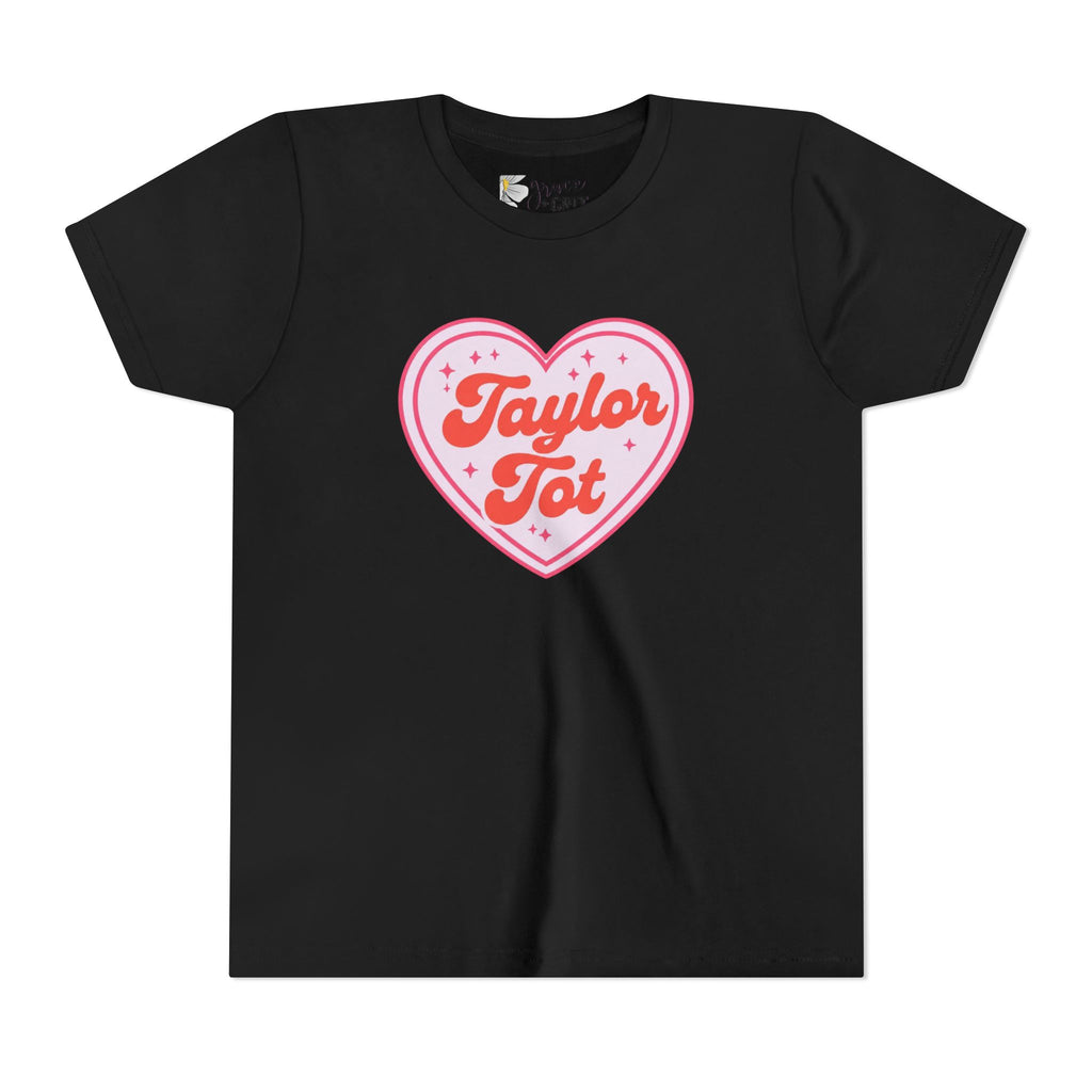 Youth Tee — "Taylor Tot" Pink Heart Kids Shirt