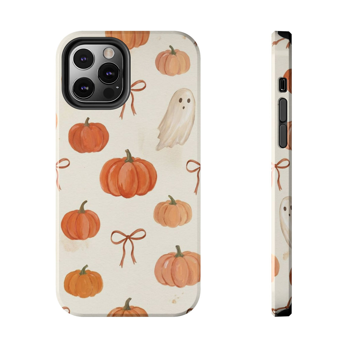 Pumpkin Ghost Phone Case – Cute Halloween Fall Pattern