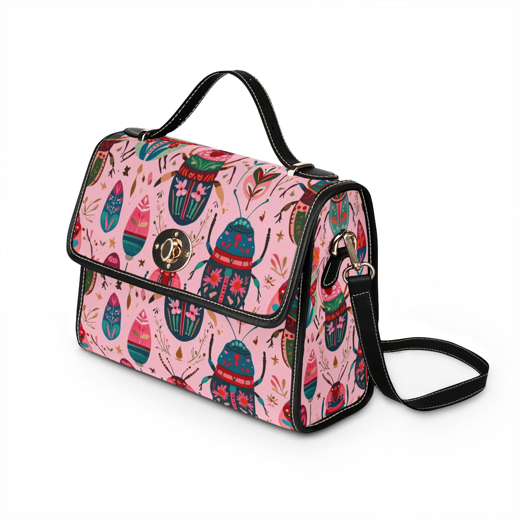 Scarab Beetle Pattern Crossbody Bag