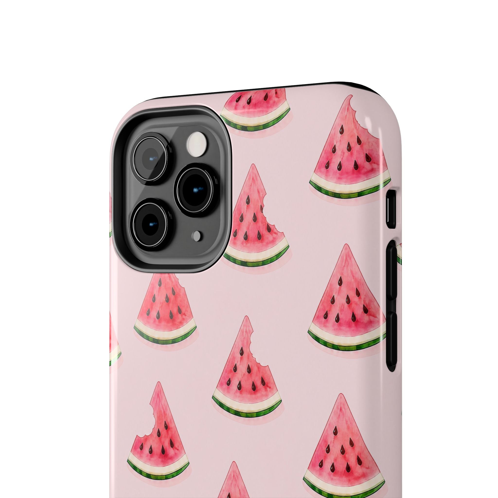 Watermelon Slice Tough Phone Case — Pink Fruit Pattern, Summer Phone Cover