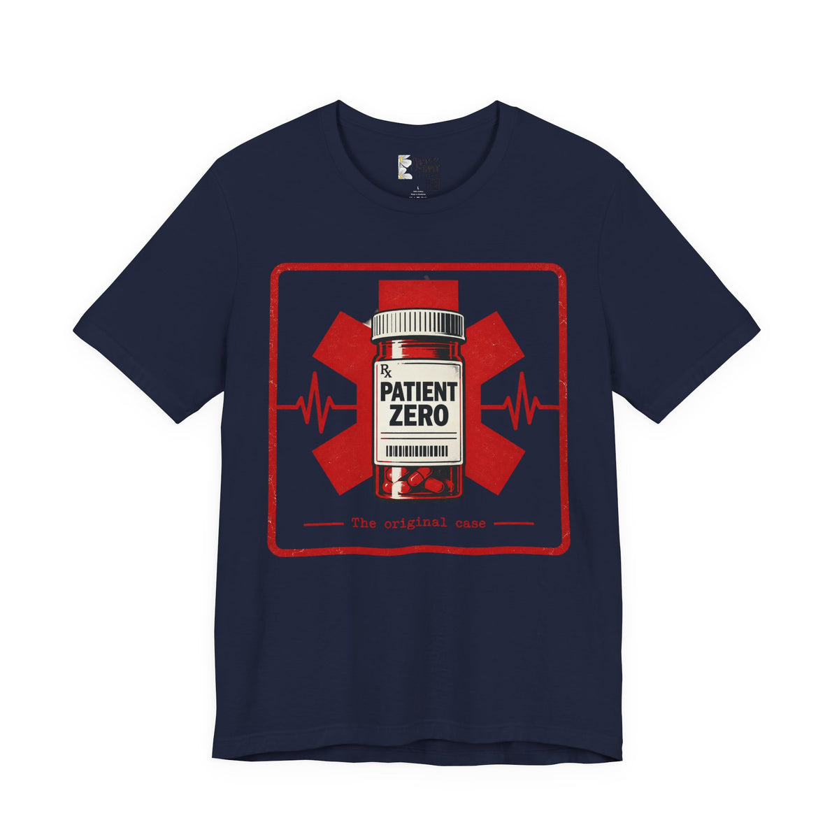 Patient Zero Tee – Medical Biohazard Pill Bottle Graphic T-Shirt