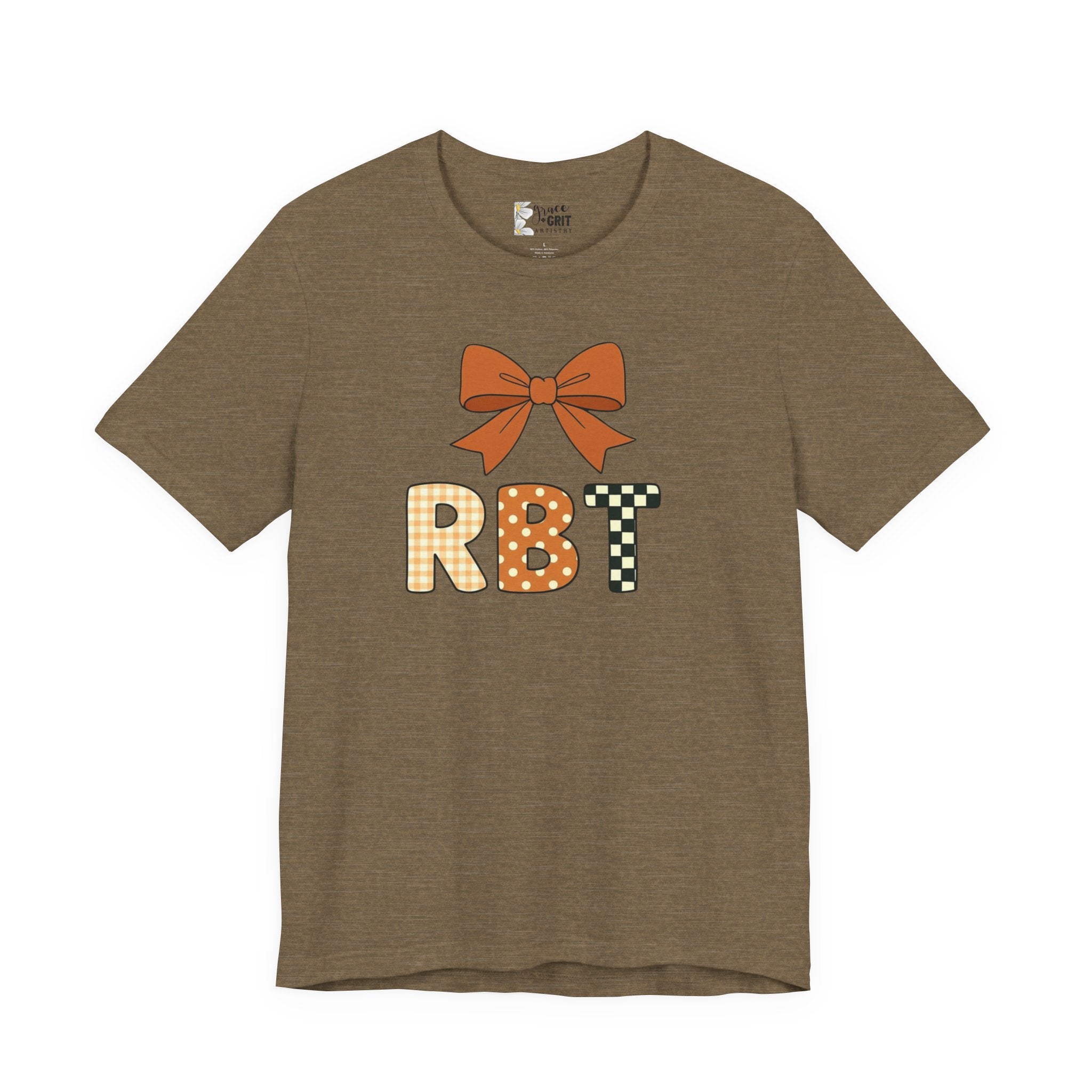 RBT Patch Letters Tee | Bow Monogram Shirt, Checkered & Gingham Initials