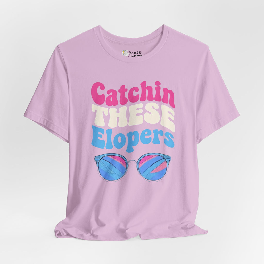 Catchin These Elopers T-Shirt | Sunglasses Beach Elopement Tee