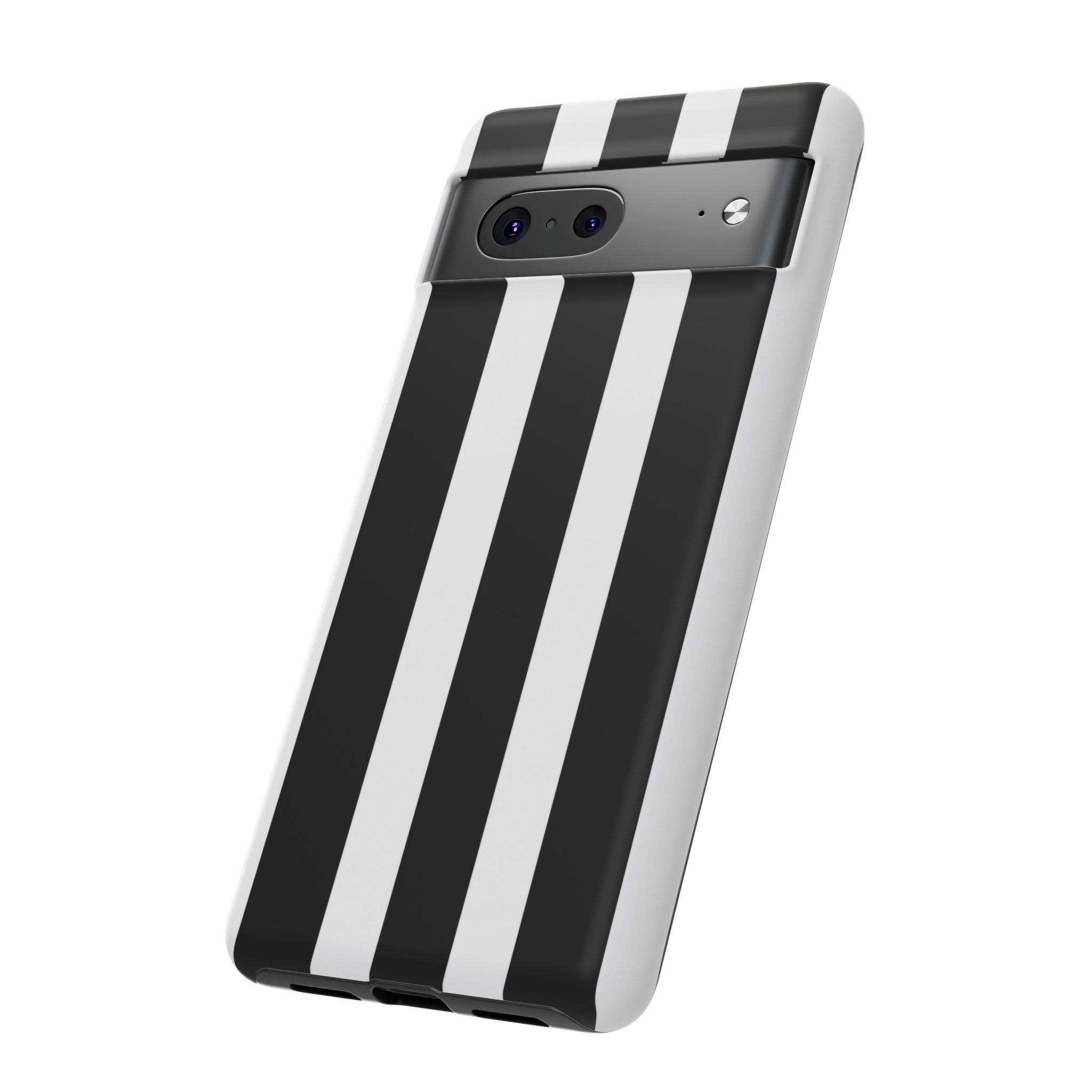 Black & White Vertical Stripe Phone Case — Tough Protective iPhone Cover