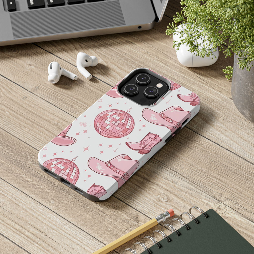 Pink Cowgirl Disco Phone Case