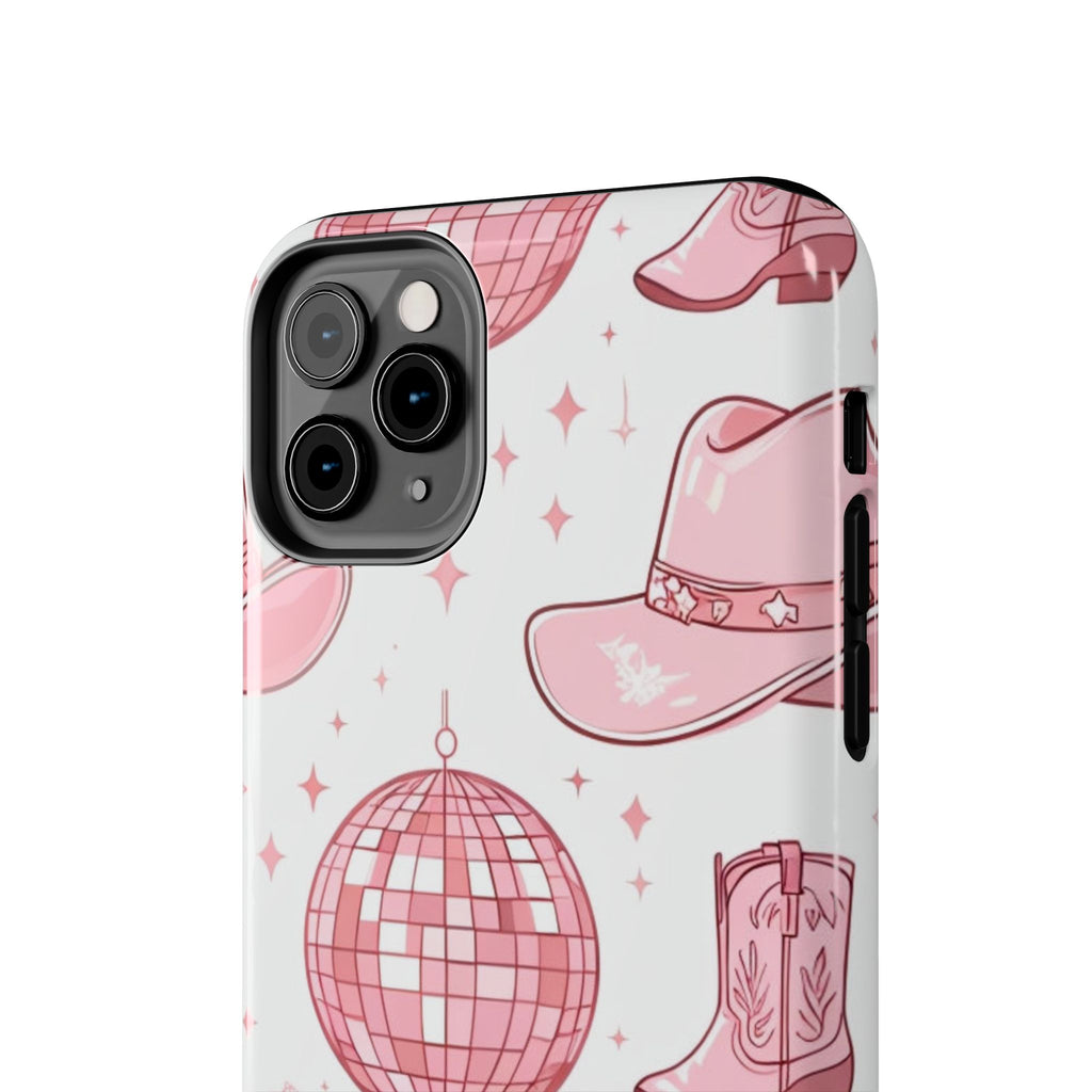Pink Cowgirl Disco Phone Case