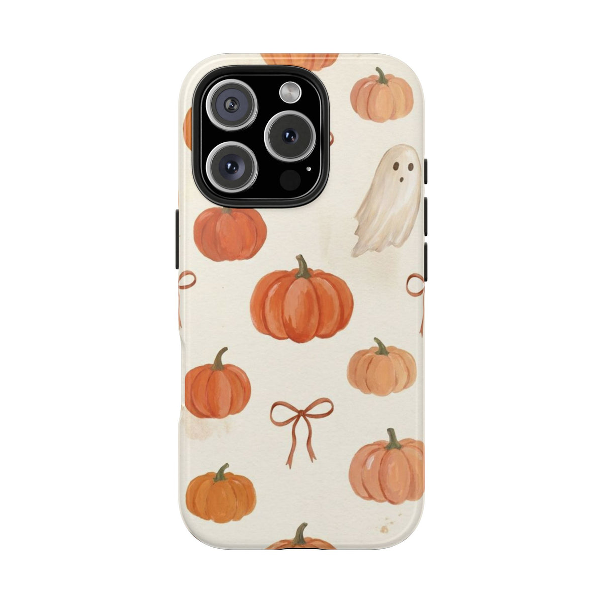 Pumpkin Ghost Phone Case – Cute Halloween Fall Pattern