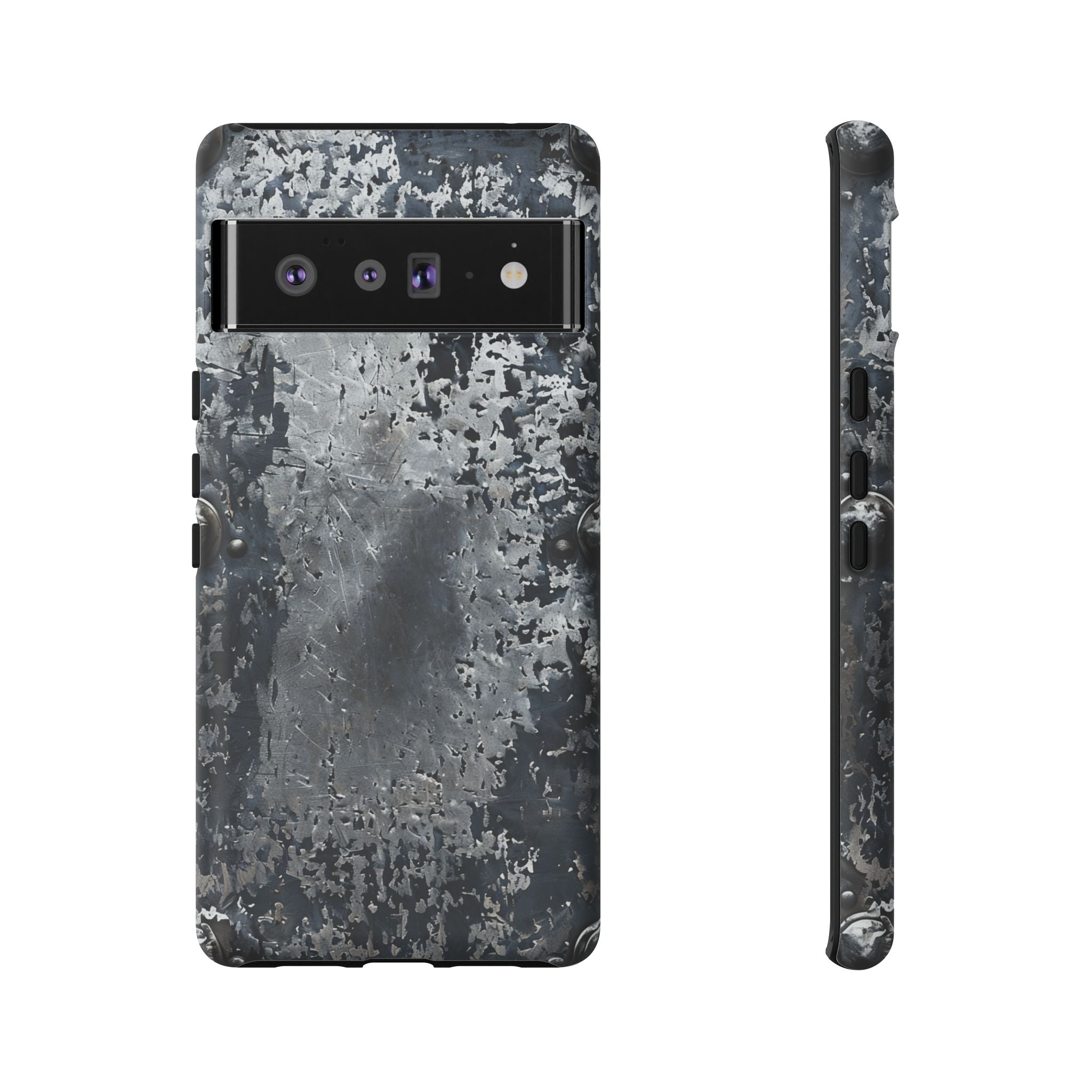 Rugged Rusted Metal Phone Case — Industrial Distressed Armor for iPhone