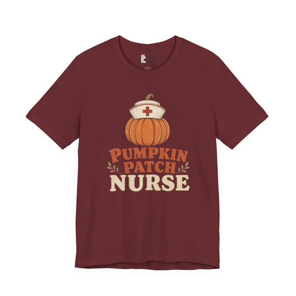 Pumpkin Patch Nurse T-Shirt — Fall Halloween Nurse Tee