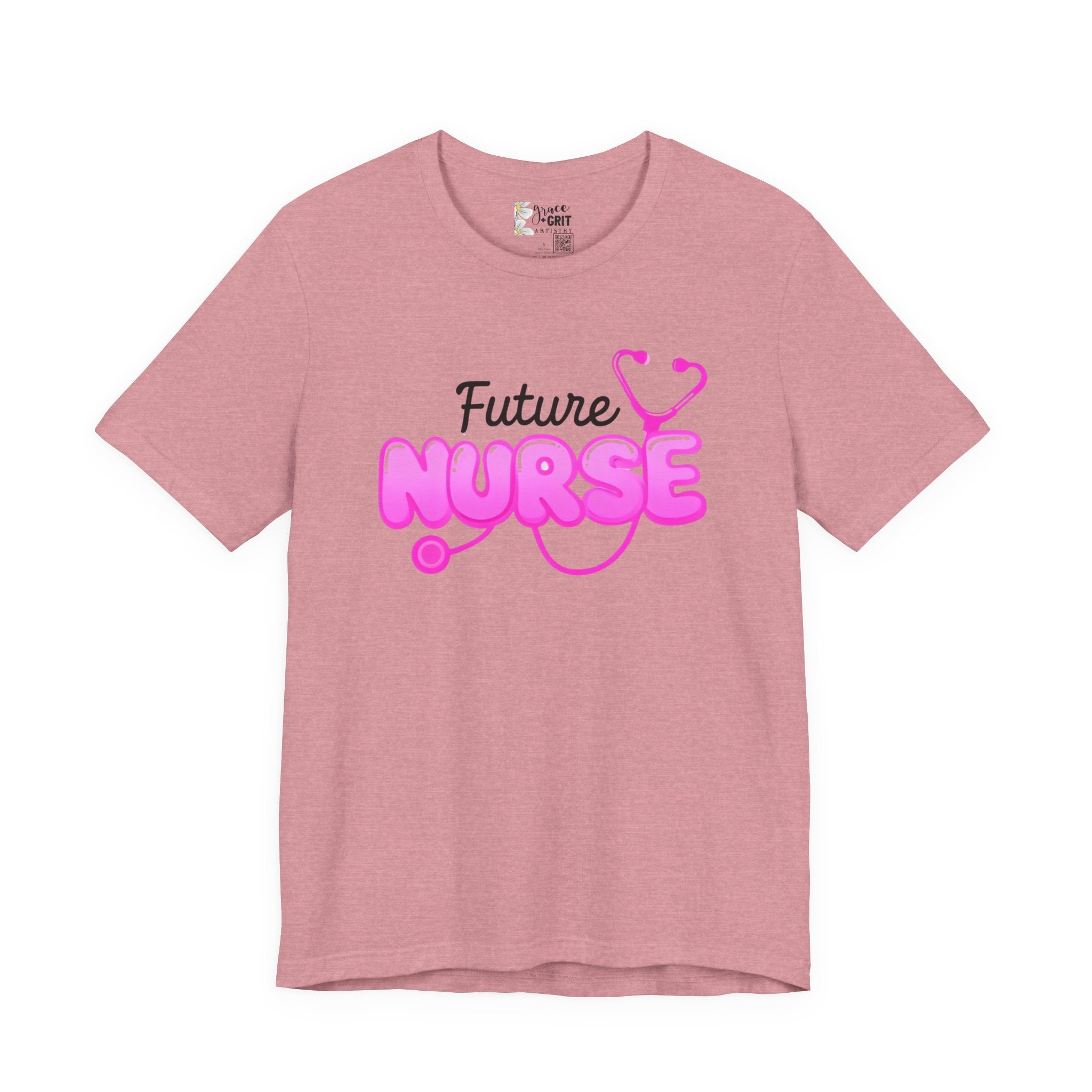 Future Nurse T-Shirt – Pink Stethoscope Nursing Student Tee