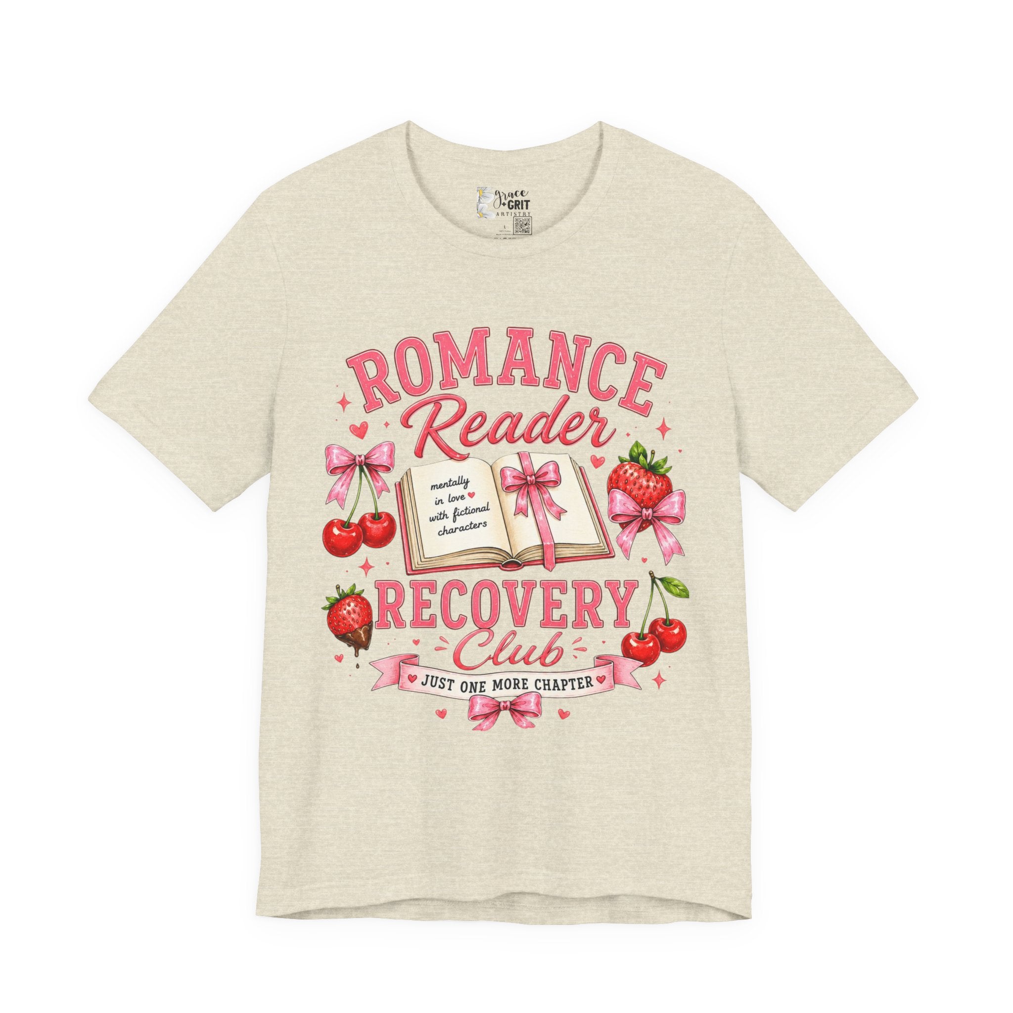 Romance Reader Recovery Club Tee — “Just One More Chapter” Graphic Shirt