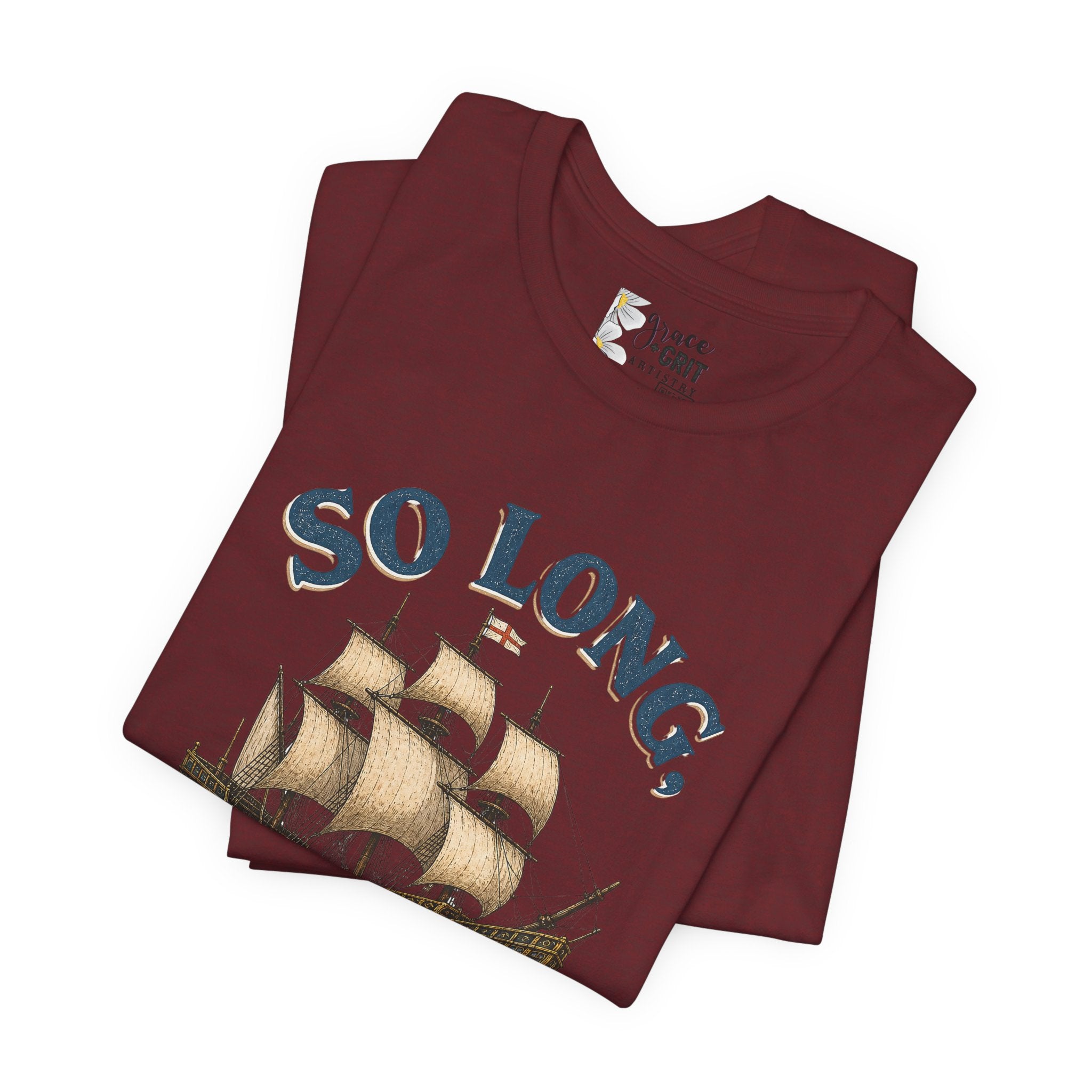 So Long London Ship T-Shirt — Vintage Sailing Graphic Tee