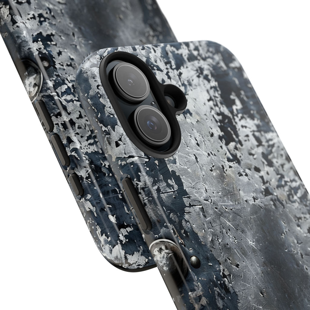 Rugged Distressed Metal Phone Case — Industrial Grunge iPhone Cover