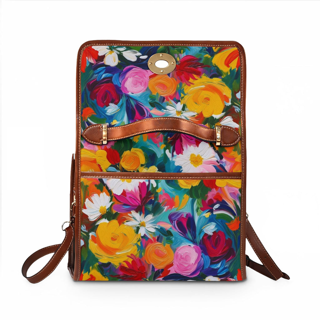 Colorful Floral Waterproof Canvas Bag
