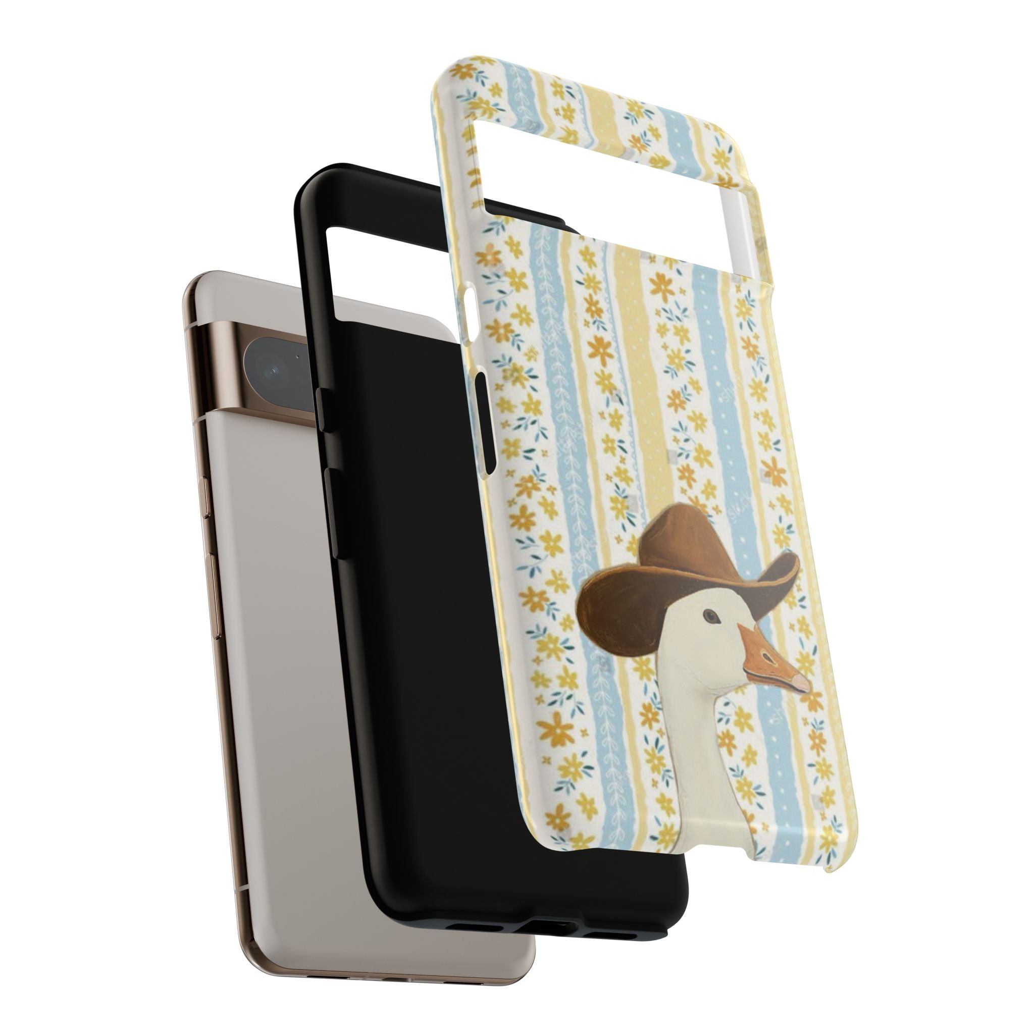 Goose Cowboy Phone Case – Cute Country Floral iPhone Cover