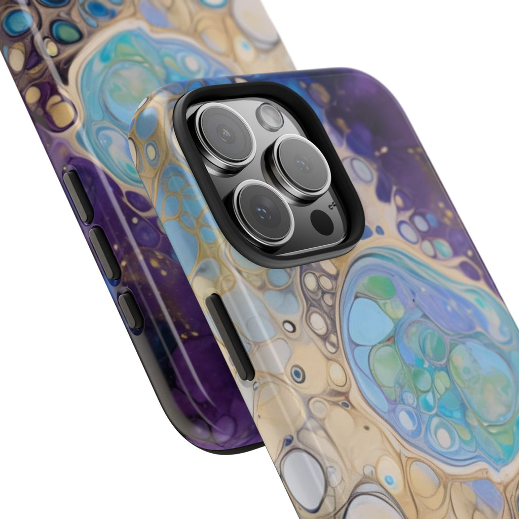 Abstract Ocean Bubble Tough Phone Case