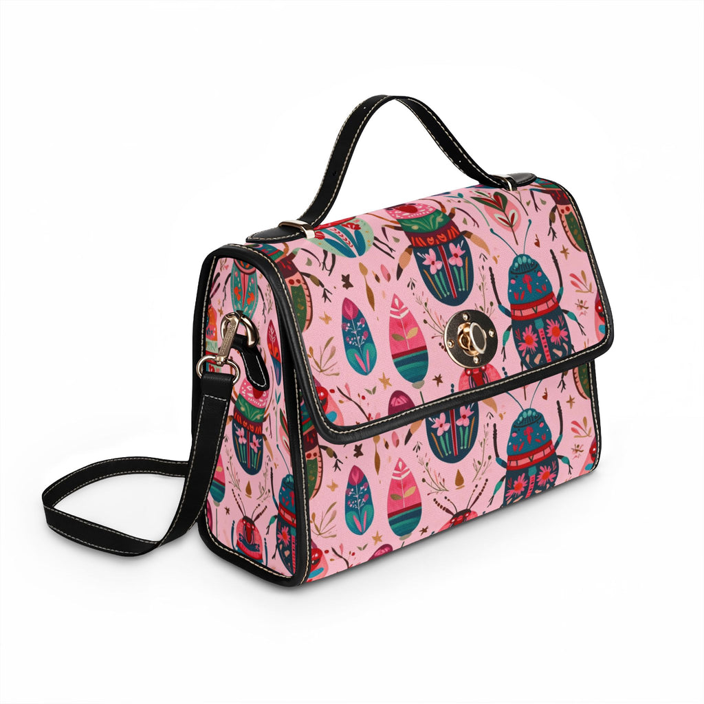 Scarab Beetle Pattern Crossbody Bag