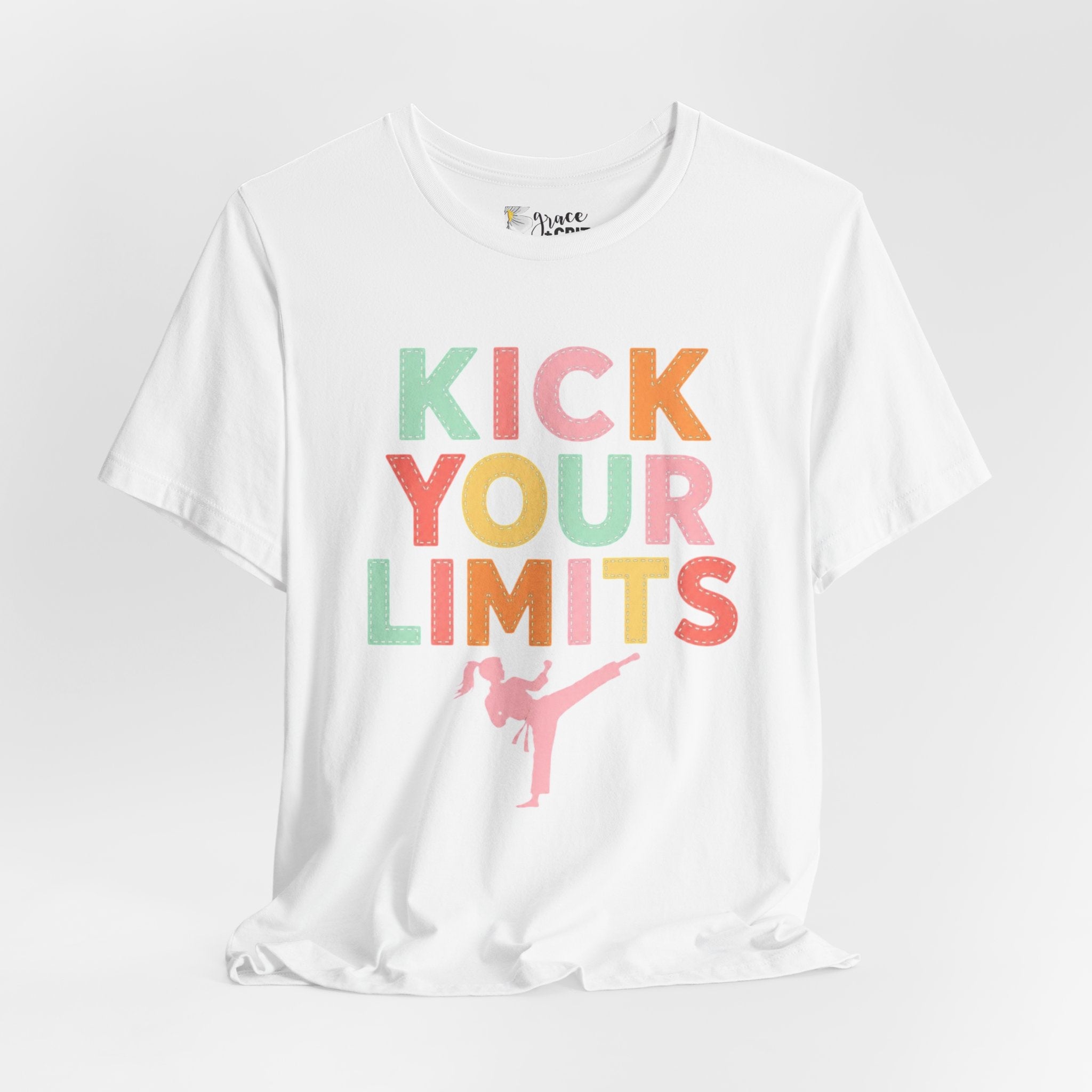 Kick Your Limits T-Shirt | Motivational Martial Arts Graphic Tee