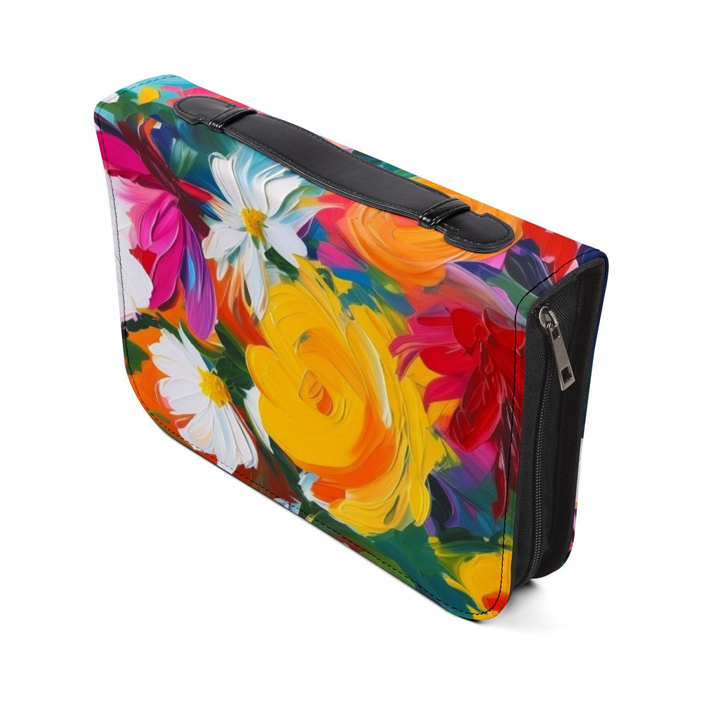 Colorful Floral Bible Cover – Vibrant Flower Design