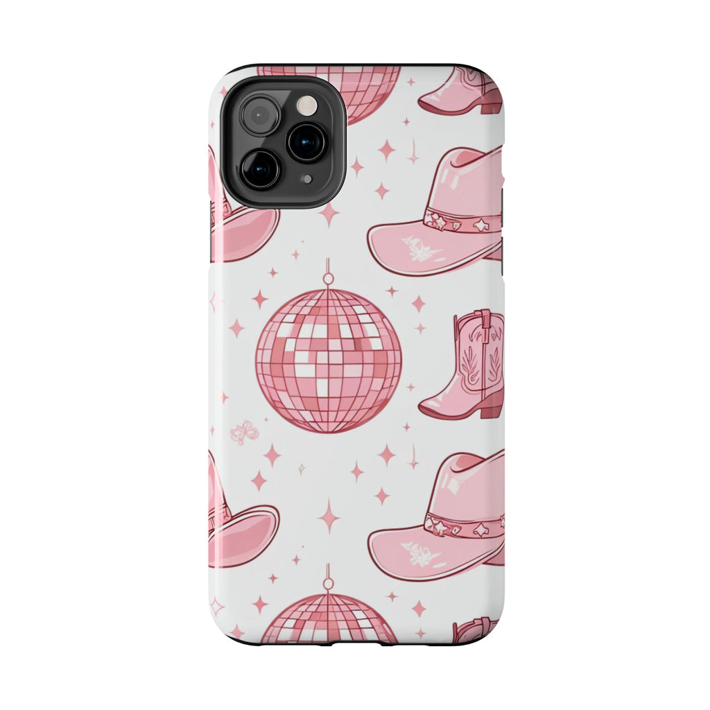 Pink Cowgirl Disco Phone Case