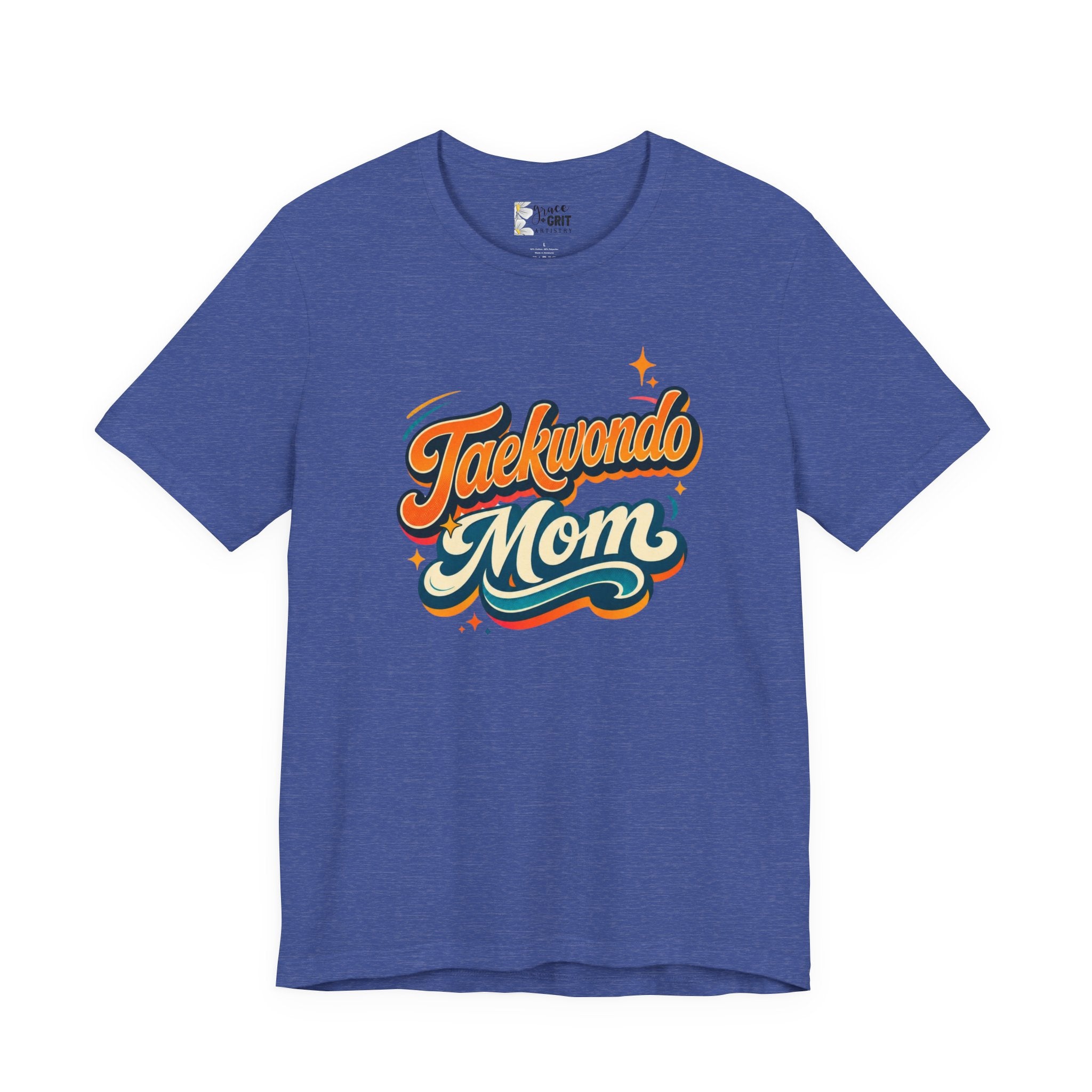 Taekwondo Mom T-Shirt | Retro Script Martial Arts Mom Tee