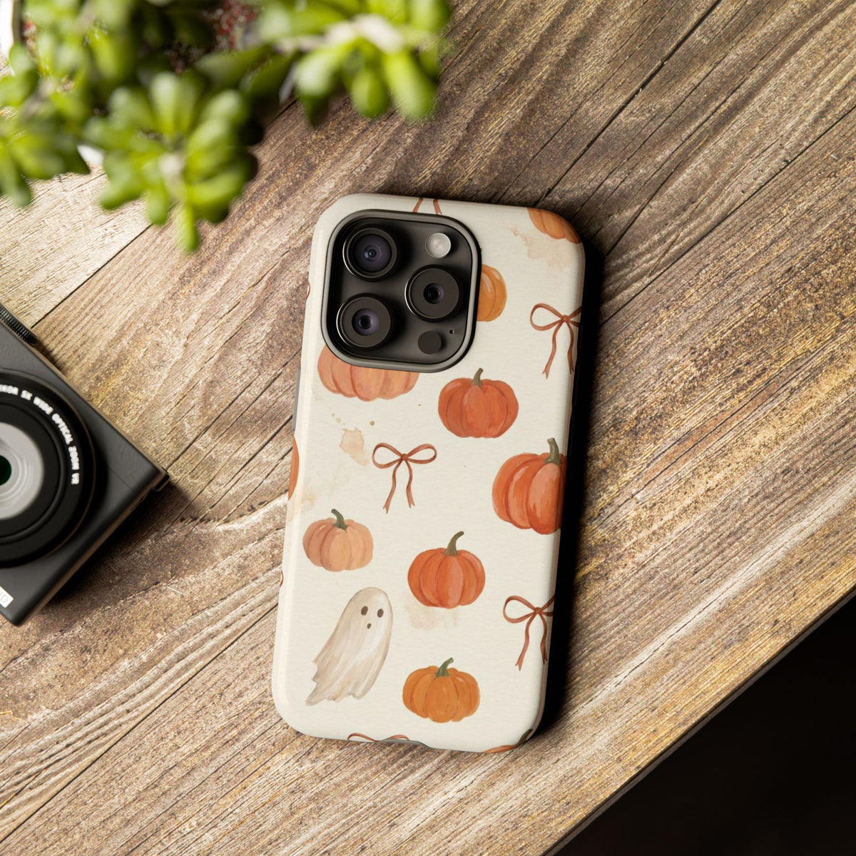 Autumn Pumpkin Ghost Tough Phone Case