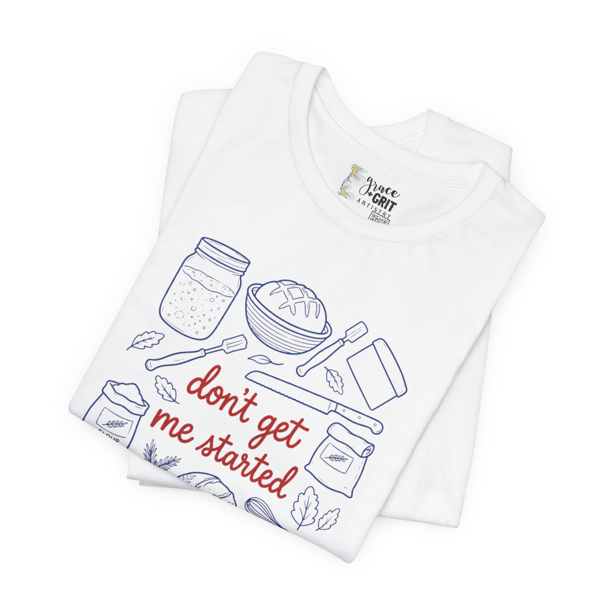 Cooking Tee — "Don't Get Me Started" Kitchen Illustration T-Shirt