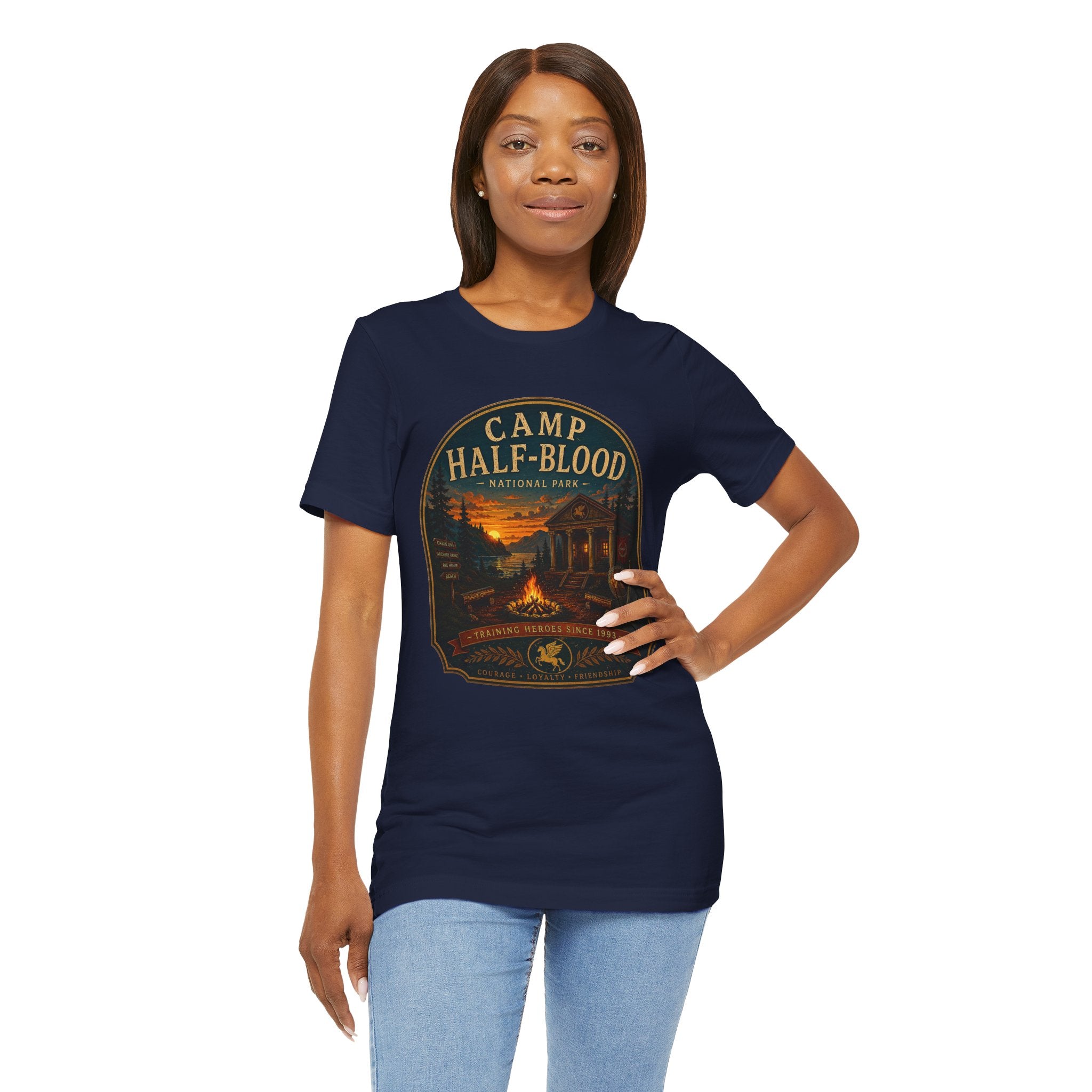 Camp Half-Blood Graphic Tee — Vintage National Park Percy Jackson Shirt