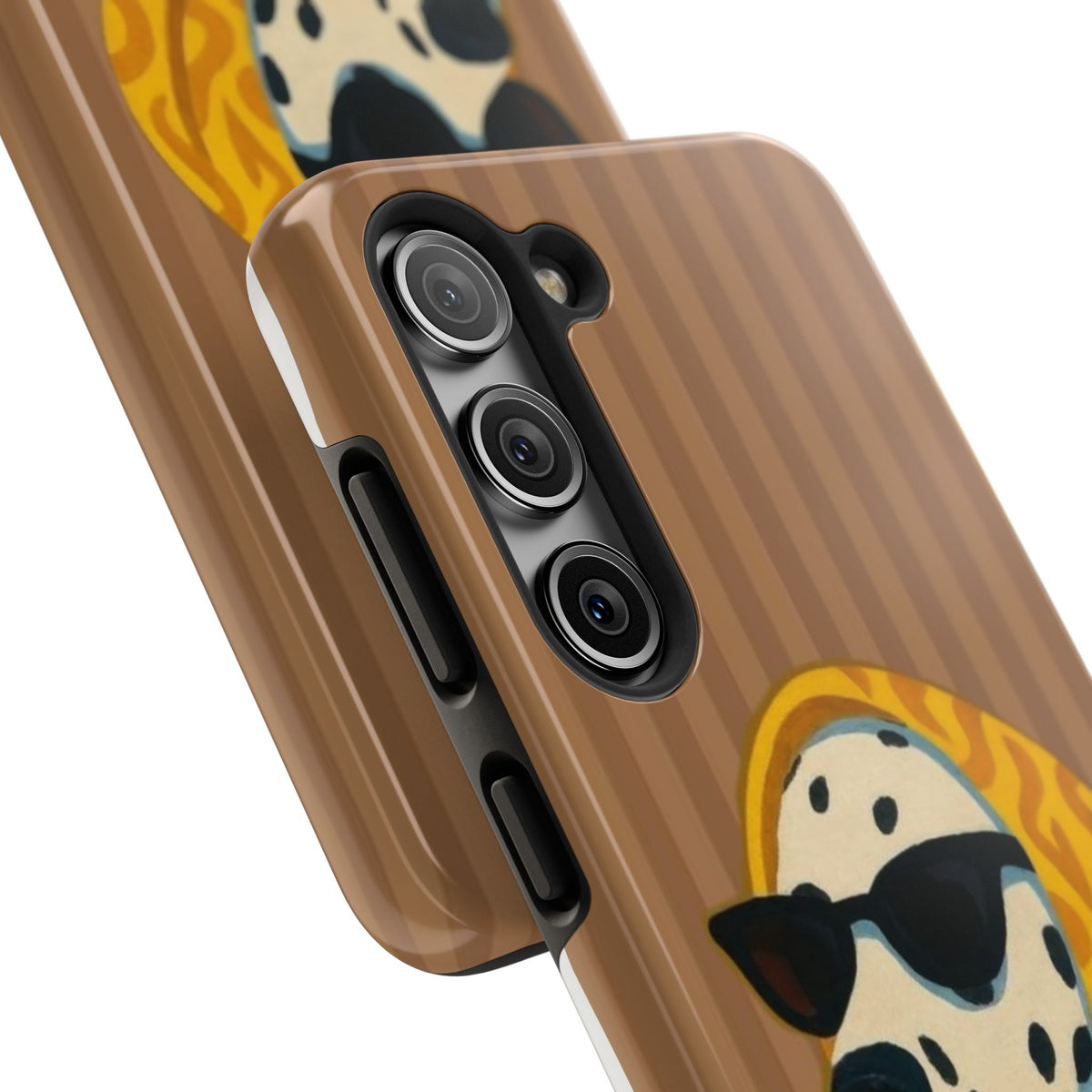 Dalmatian in Scarf Tough Phone Case — Retro Dog Print Protective Cover