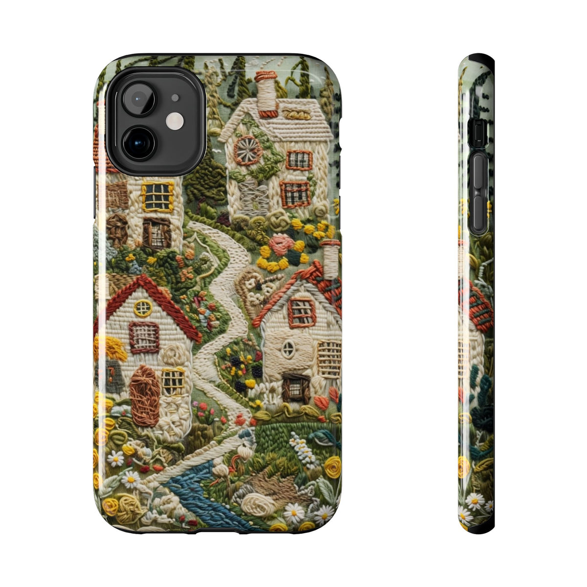 Cozy Cottagecore Village Tough Phone Case