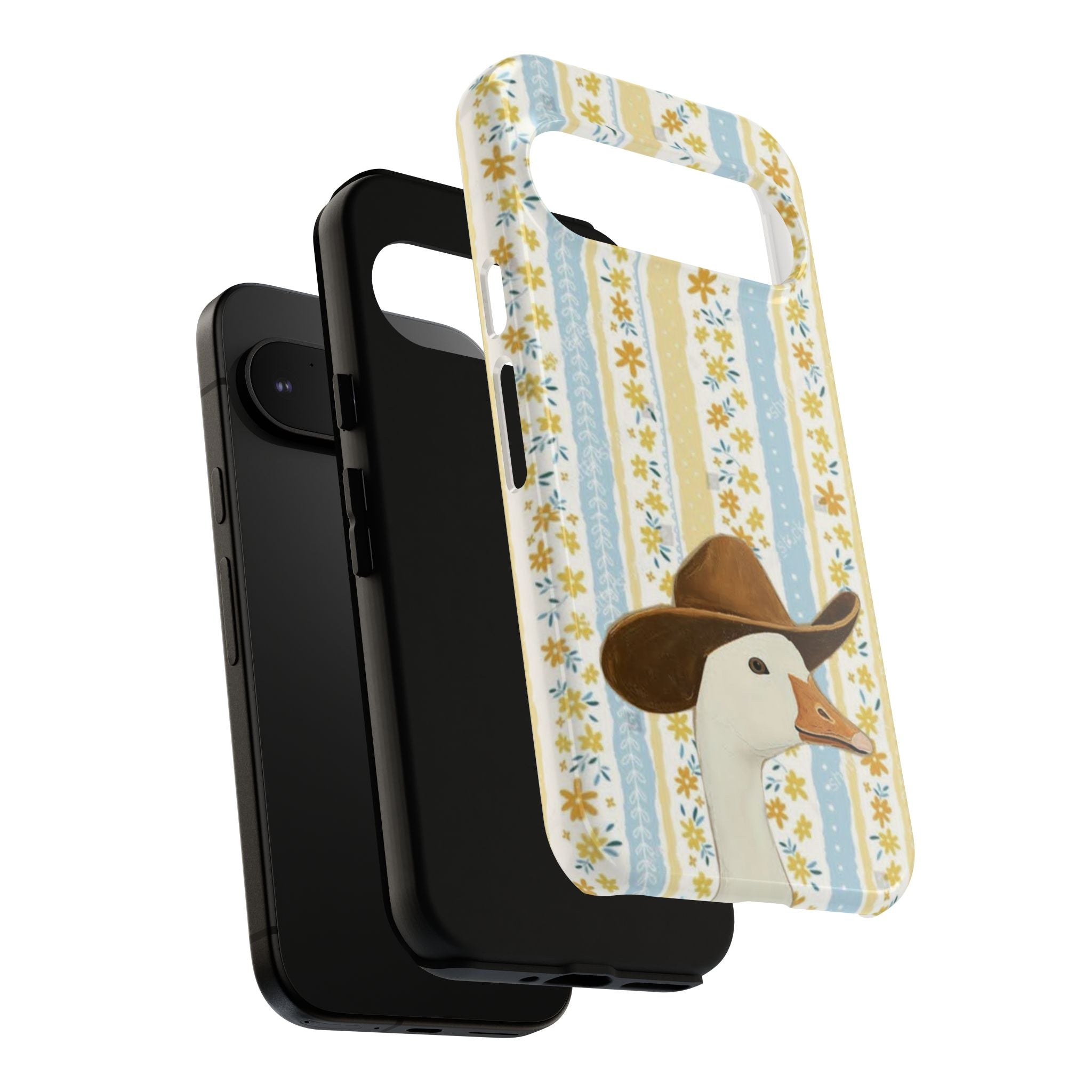 Goose Cowboy Phone Case – Cute Country Floral iPhone Cover