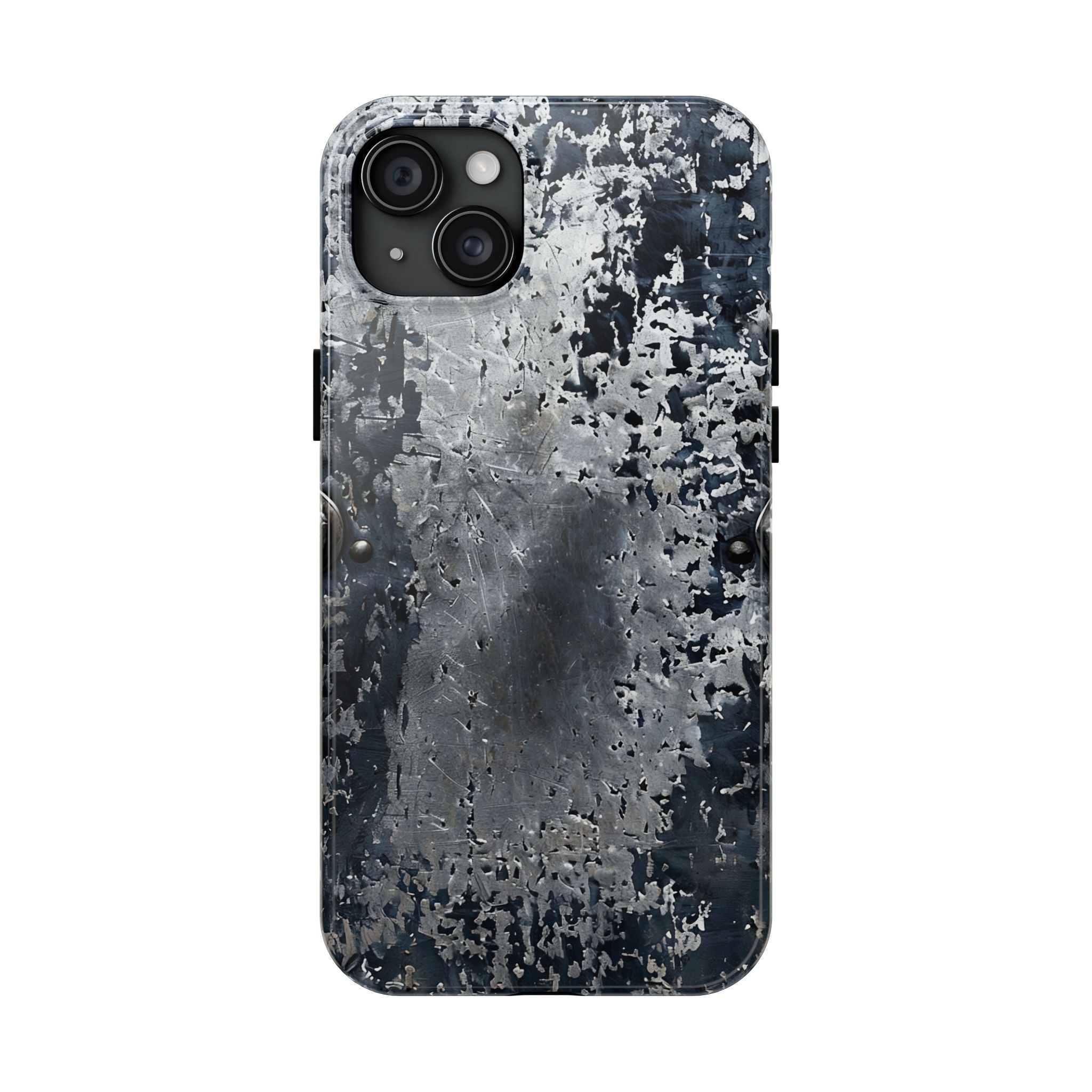 Rugged Distressed Metal Phone Case — Industrial Grunge iPhone Cover