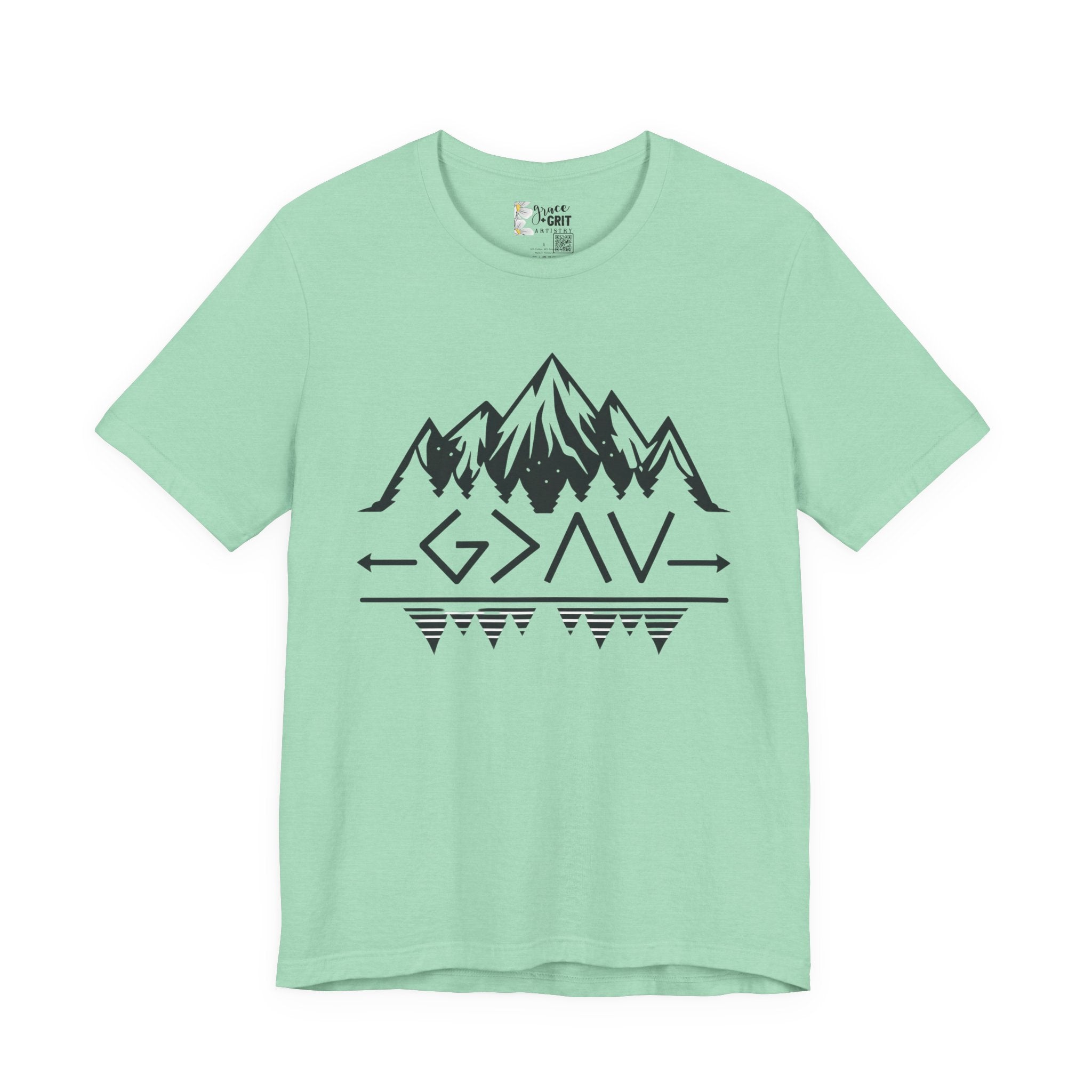 Mountain Camp Tee – Geometric Adventure Graphic T-Shirt